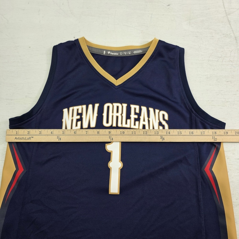New Orleans Pelicans Jersey Blue Zion Williamson #1 Fanatics NBA Youth‎ Boys XL - Picture 7 of 8